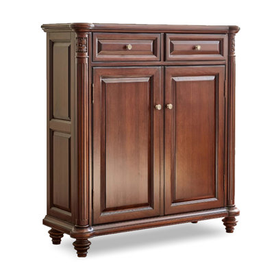 American Country Style Mahogany Accent Cabinet