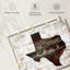  Texas Home Map, reproduction sur toile-1836699789