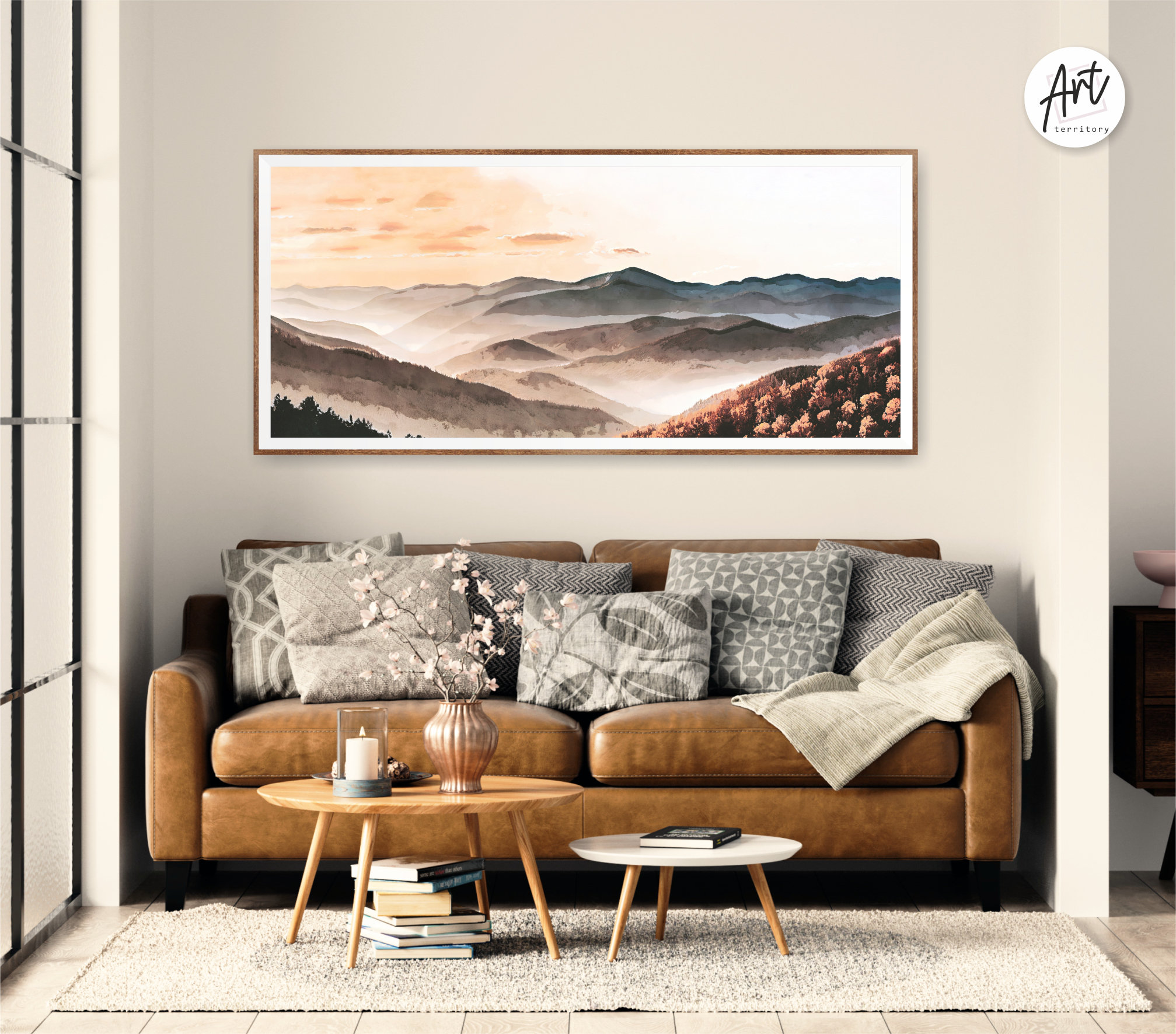 ART TERRITORY Great Smoky Mountains National ParkHorizontal Wall Art, Watercolor Travel Print | Wayfair