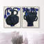Indigo Vases Set Set by Oliver Gal-497024983-308832839