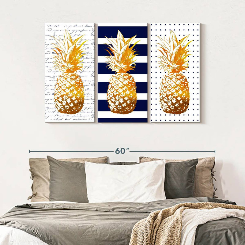 Impression sur toile marine, H 32 po x l 50 po x 1,25 po