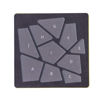 Accuquilt GO! Carefree Alphabet - ensemble de majuscules (ensemble de 2 matrices)