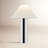 Cheri 20.5 Inch Chrome/White Metal Table Lamp-1473850829