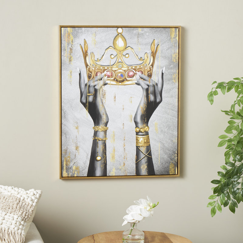 Art mural encadré Cole and Grey Polystone Crown
