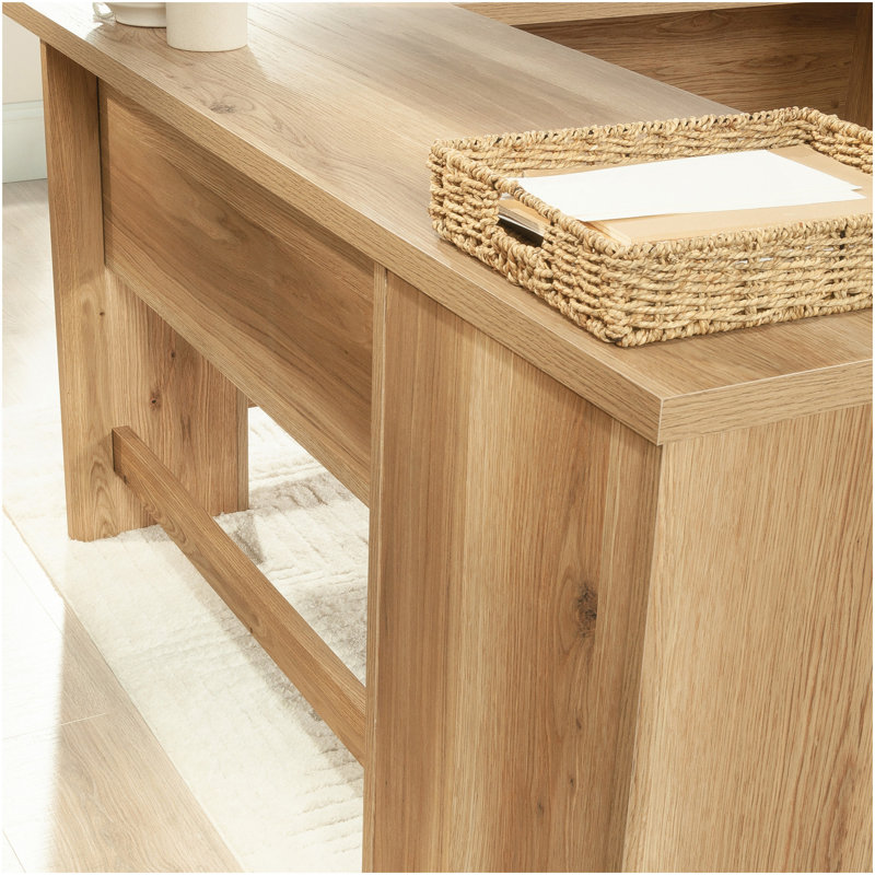 Bureau en L, finition brune