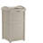 The 33 Gallon Durable Plastic Hideaway Outdoor Garbage Can with Secure Lid and Wicker Design-113059778