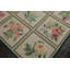 Tapis traditionnel ivoire en laine tissé à la main 6 x 9