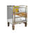 Roxbury Mirrored 3 Drawer Nightstand Modern Design Bedside Table