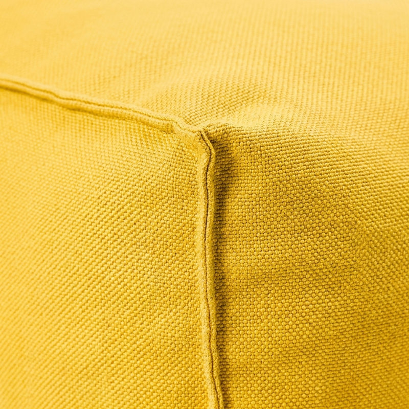 Pouf / repose-pieds intérieur / extérieur Chamonix, Jaune
