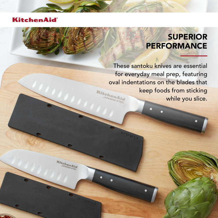 KitchenAid Set Of 2 Santoku Knives