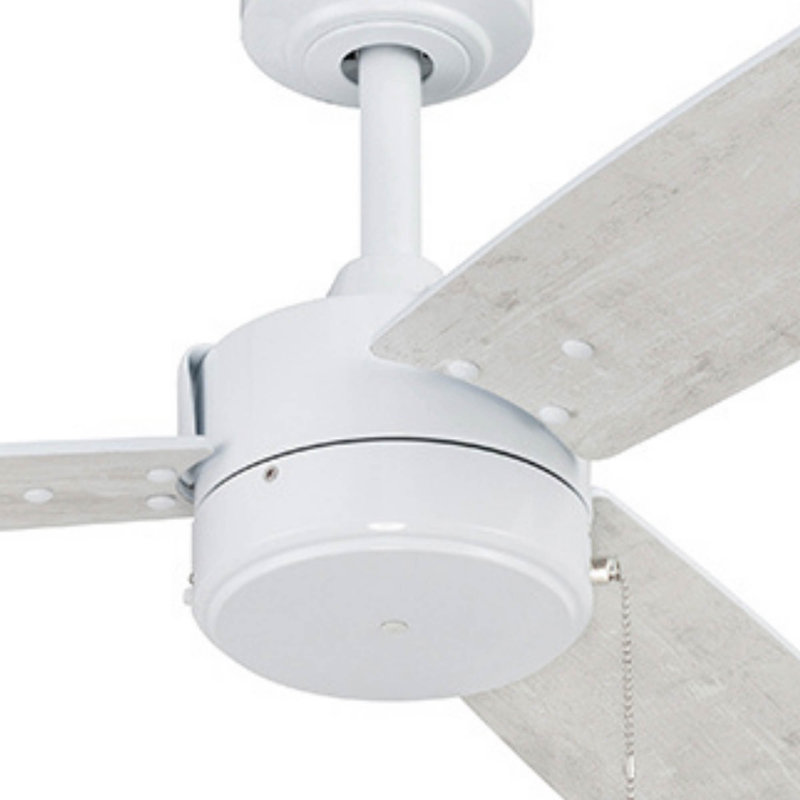 Ventilateur de plafond intérieur et extérieur 52 "sans lumière Journal, Blanc brillant