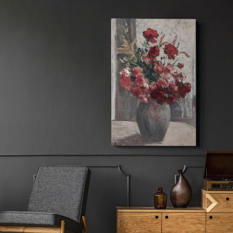 «Vintage Floral Print XXVI», reproduction sur toile encadrée, H 49 po x l 33 po
