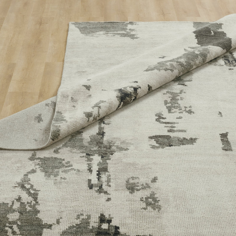 Toros Obsidian Veil Hand-Knotted Wool Area Rug, Rectangle 2' x 3'