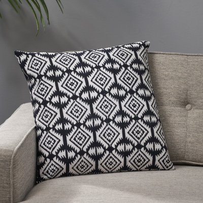 Estelle Geometric Cotton Throw Pillow