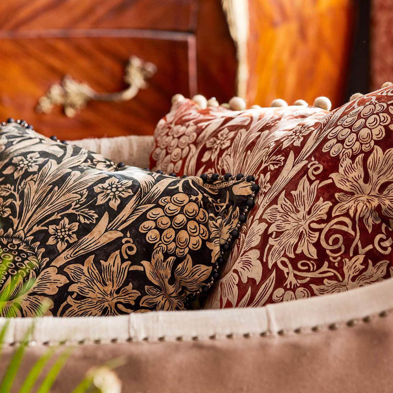 Sunflower Velvet Fabric, Sunflower Velvet Saffron/Vellum