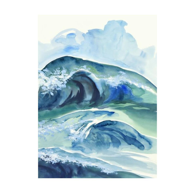 Loud Splash IV Painting by Jean Kenna, Outdoor, 33" H x 24" W x 1.5" D