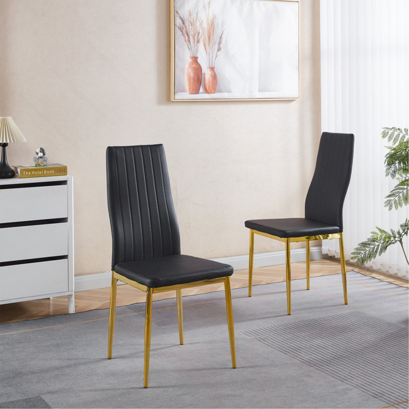 Ensemble de 4 chaises, Noir