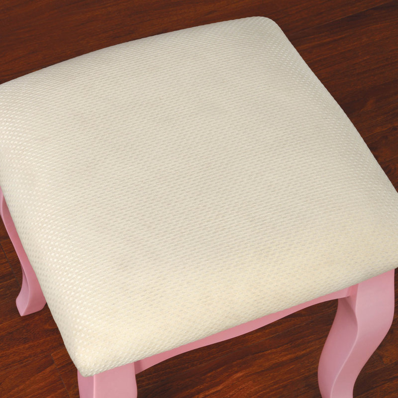 Ensemble coiffeuse avec miroir Avoca Kids, Rose
