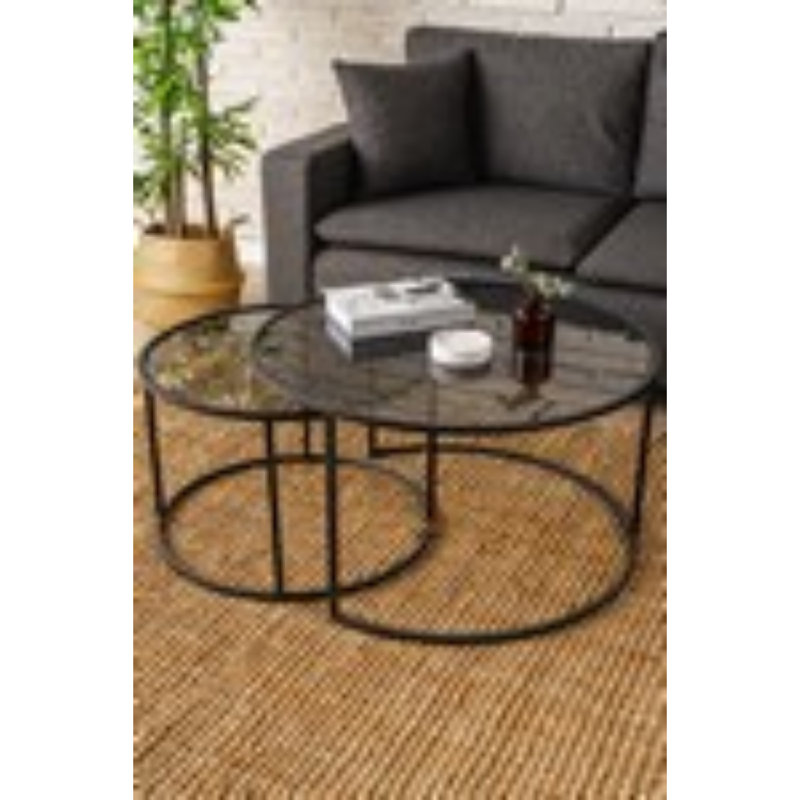 Frame Coffee Table, 45" H x 60" L x 60" W, Black