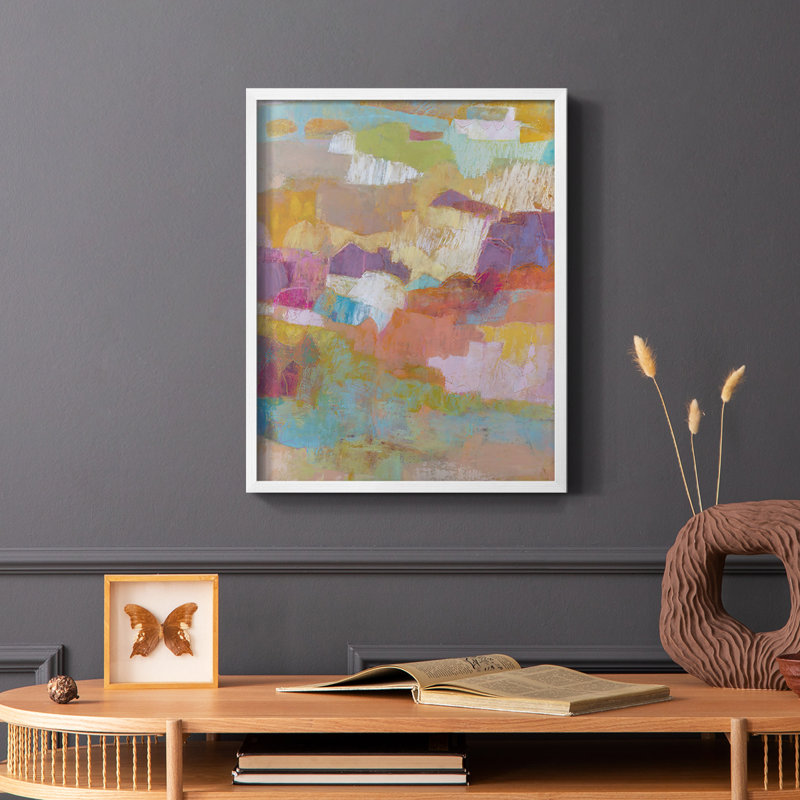 Kindill II, reproduction encadrée - bois massif, Blanc, H 20 po x l 16 po