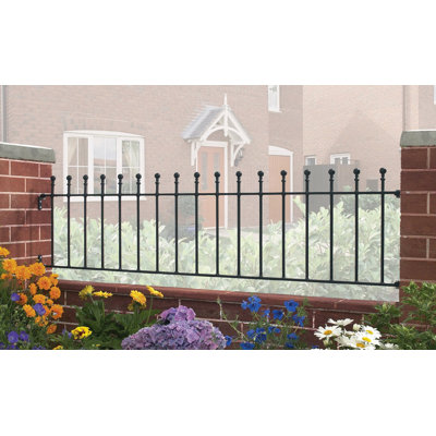 Begonia Ball Top Metal Railing Panel Fits 183cm GAP