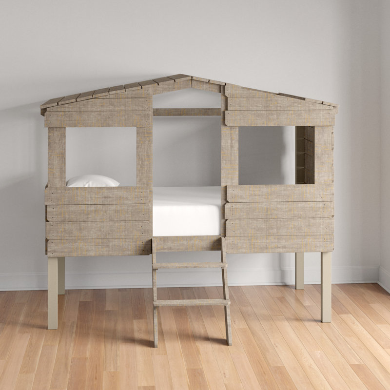 Lit simple mezzanine, Deux tiroirs sous le lit