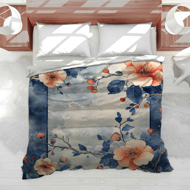Édredon Cherry Blossom Bedding, Édredon simple