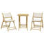 Ensemble bistro 3 pièces avec coussins Union Rustic-102443979