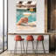 Art mural luxueux au bord de la piscine-129145988