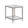 Metal Designs Claret Rectangular End Table