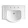 Veer™ Ceramic Pedestal Bathroom Sink with Overflow