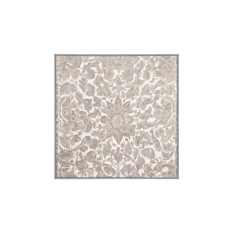 Silky Soft Plush Gray Area Rug, Square 3'