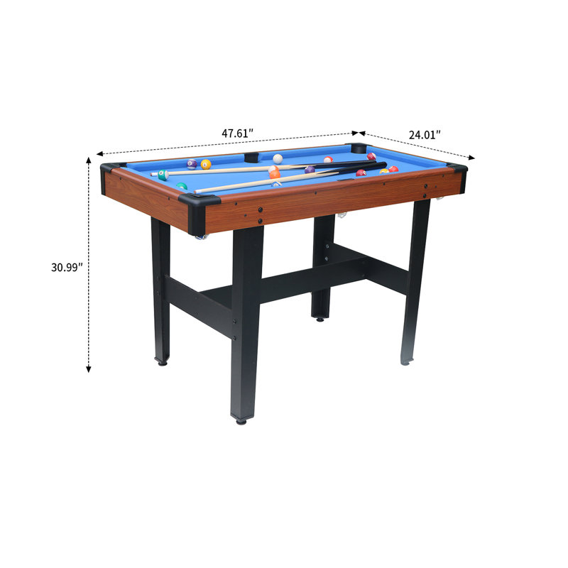 Modern and easy to use multifunctional game table with billiard table and table tennis, hockey table with metal legs for home, lounge, recreation room