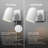 1-Light Matte White Plug-In or Hardwire Wall Sconce