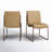 Anor Vegan Leather Channeled Dining Chair
