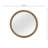 English Knotty Oak Inspired Round Mirror