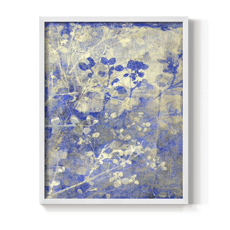 Boundless I Framed Print - Solid Wood, White, 14" H x 11" W
