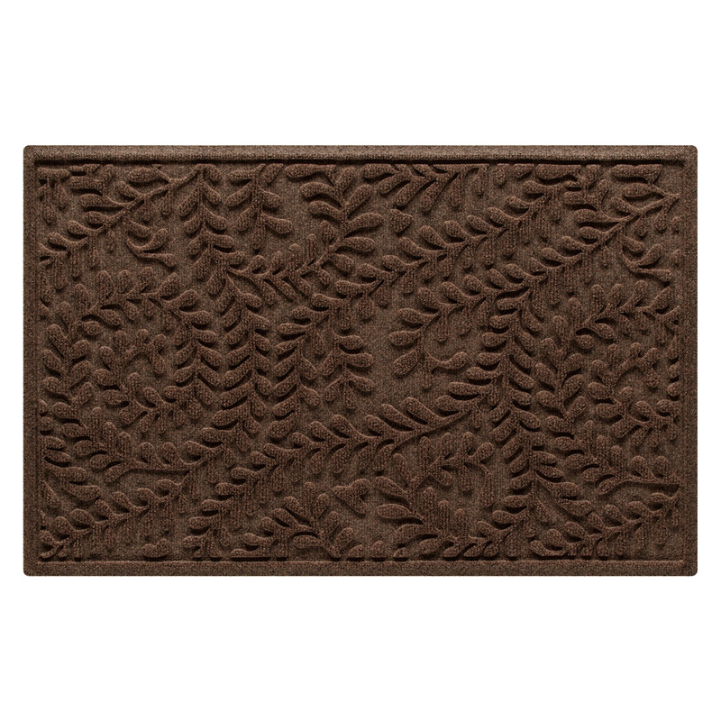 Tapis d'entrée pour l'extérieur WaterHog Boxwood 23 po x 35 po, Rectangle 23 po x 35 po, Brun foncé