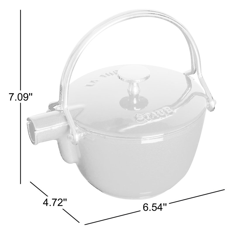 Bouilloire ronde en fonte 1,22 pte Staub, Grenadine