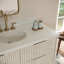 Meuble-lavabo mural simple 49 po avec comptoir en marbre blanc de Carrare Mullin-1785971464-1785971461