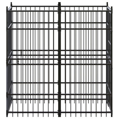 Seward 200cm H Steel Kennel With Door