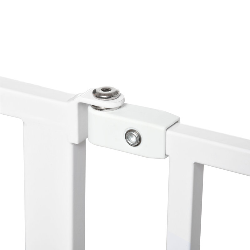 Metal Pressure Mounted Pet Gate, White