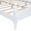 Structure de lit plateforme en bois de style rétro avec support en lattes de bois, aucun sommier requis, assemblage facile-549280841-549280840