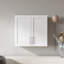 Armoire de rangement murale empilable, blanc