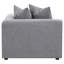 Amherst Grey Corner Chair With Accent Pillow