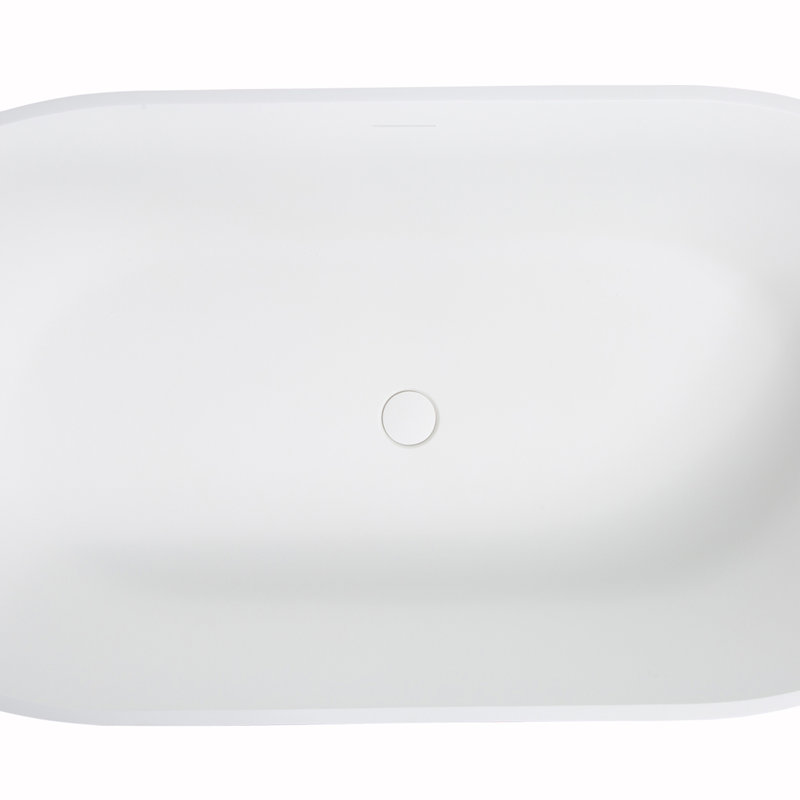 59'' x 29.5'' Soaking Solid Surface Bathtub