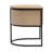 18.9'' H Faux Leather Upholstered Metal Armchair-67965635