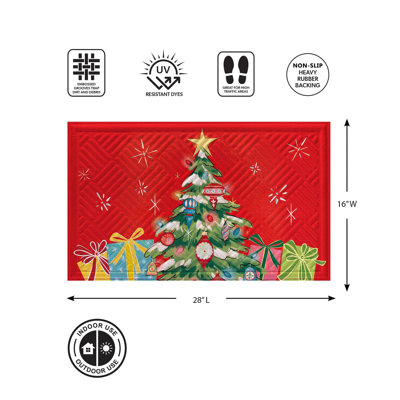 Heartfelt Cheer Christmas Tree Embossed Mat