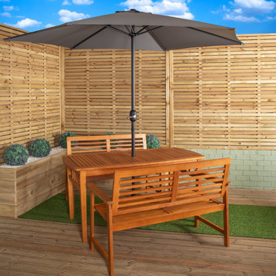 Cofield Rectangular 5 - Piece 4 - Person Outdoor Table Set
