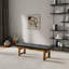 Banc Lucia en cuir synthétique noir